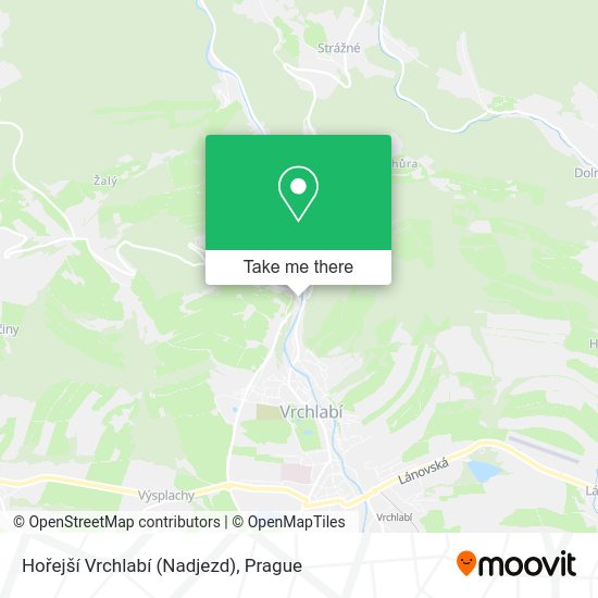 Hořejší Vrchlabí (Nadjezd) map