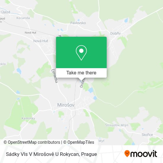 Sádky Vls V Mirošově U Rokycan map