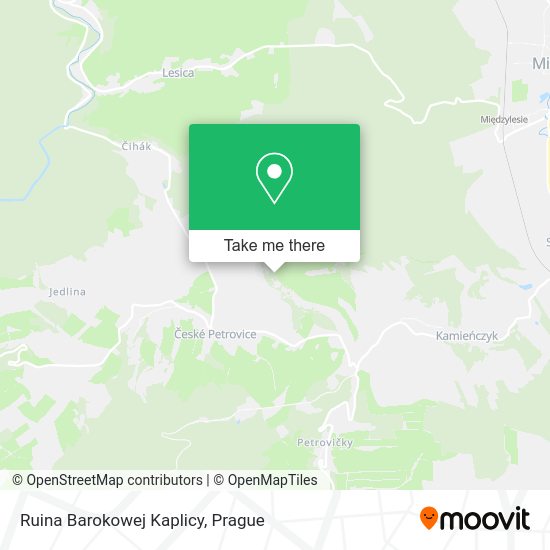 Ruina Barokowej Kaplicy map