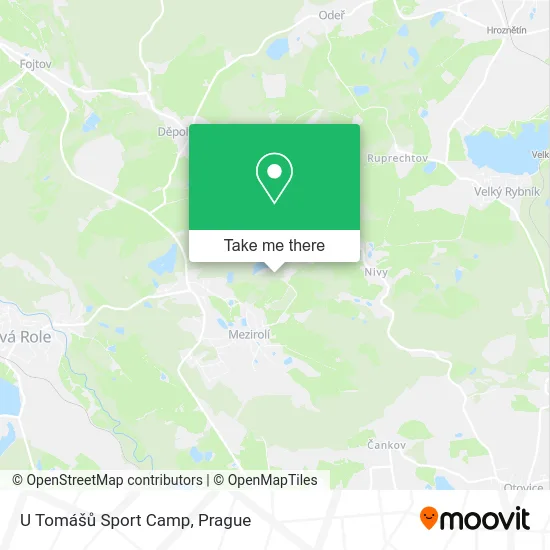 Карта U Tomášů Sport Camp