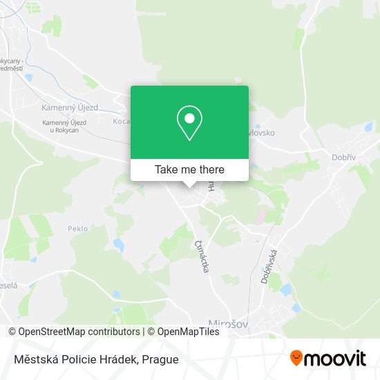 Městská Policie Hrádek map