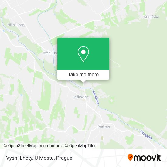 Карта Vyšní Lhoty, U Mostu