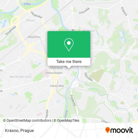 Карта Krásno