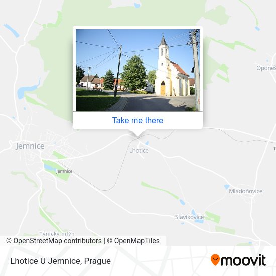 Карта Lhotice U Jemnice