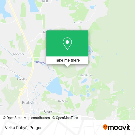 Карта Velká Rabyň