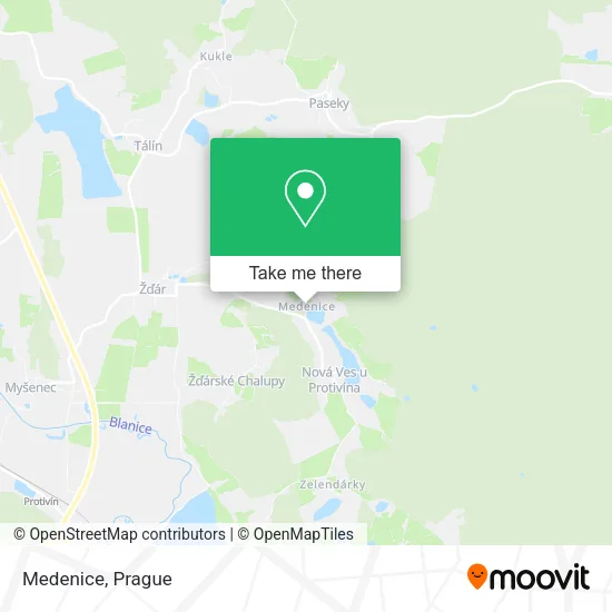 Карта Medenice