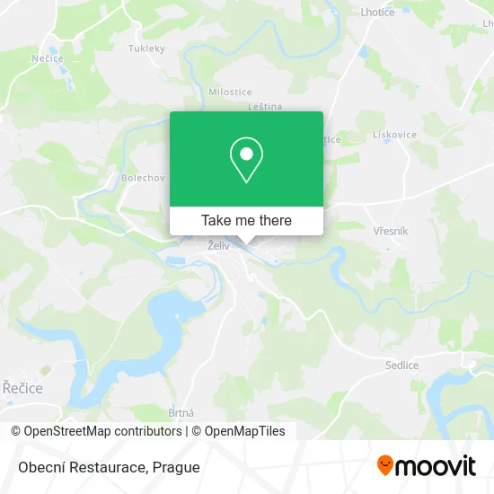 Карта Obecní Restaurace