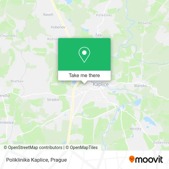 Карта Poliklinika Kaplice