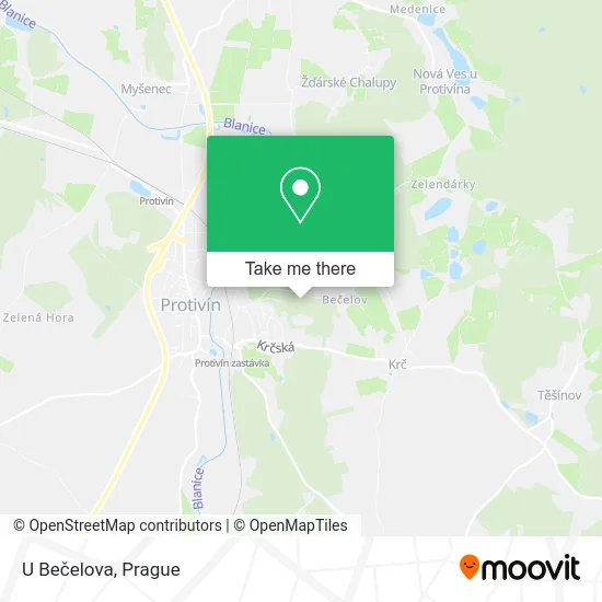 Карта U Bečelova