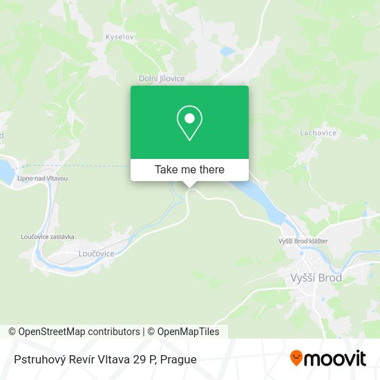 Pstruhový Revír Vltava 29 P map