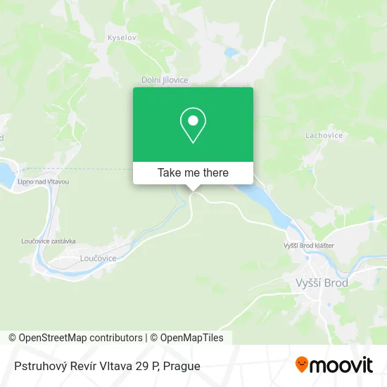 Карта Pstruhový Revír Vltava 29 P