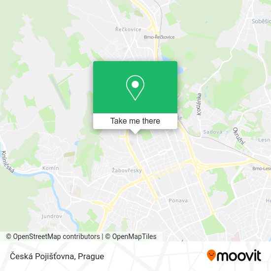 Česká Pojišťovna map