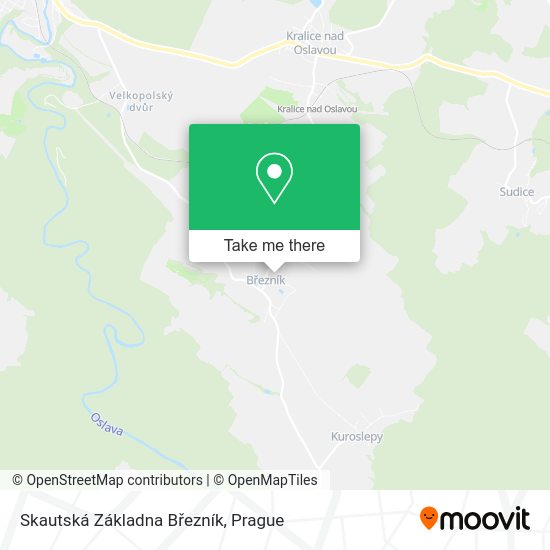 Skautská Základna Březník map