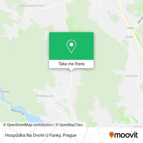 Hospůdka Na Dvoře U Fanky map