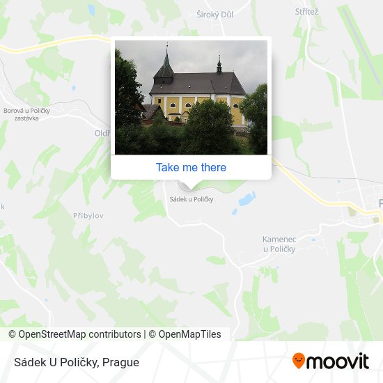 Sádek U Poličky map