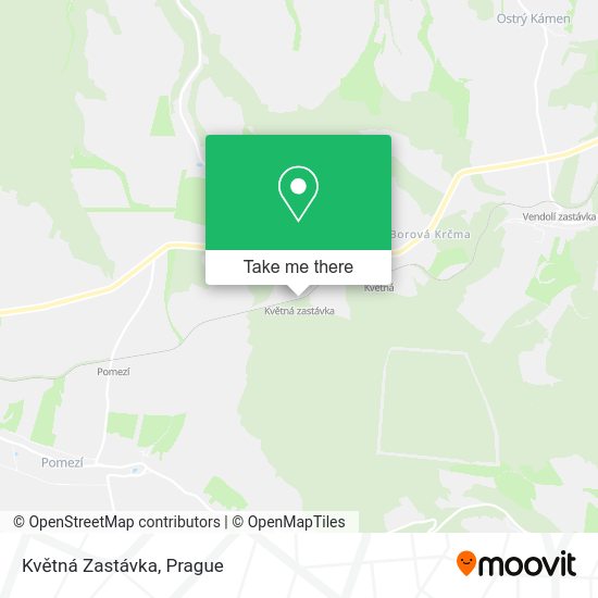 Květná Zastávka map