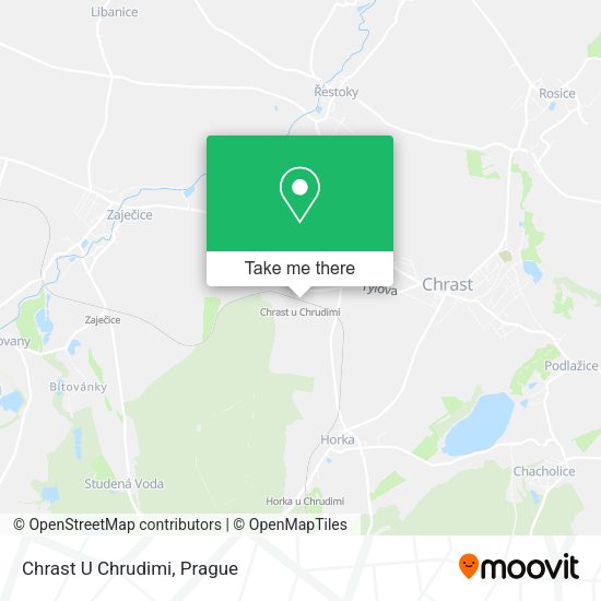 Карта Chrast U Chrudimi
