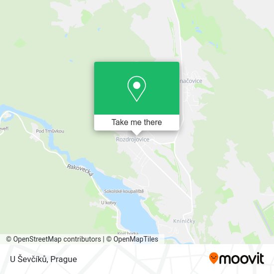 U Ševčíků map