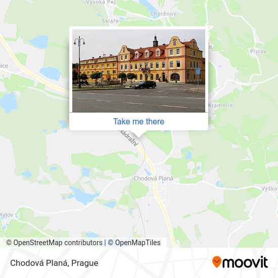 Chodová Planá map
