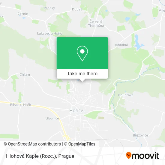 Карта Hlohová Kaple (Rozc.)