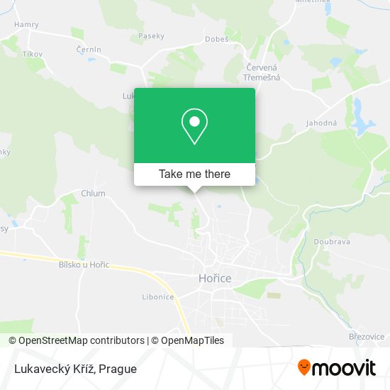 Lukavecký Kříž map