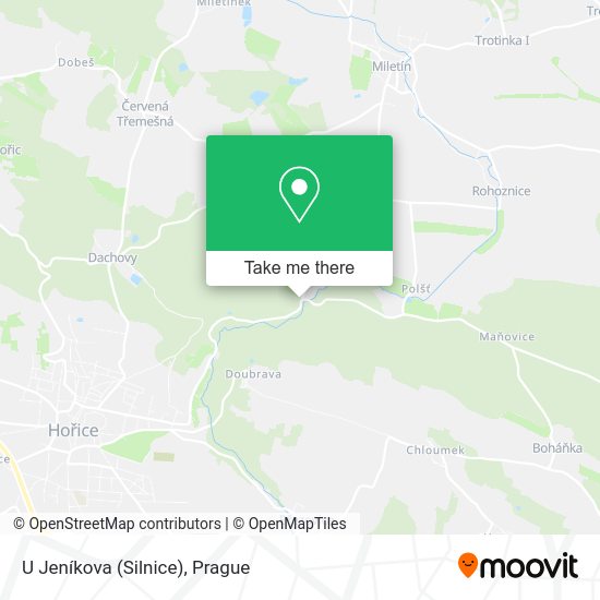 U Jeníkova (Silnice) map
