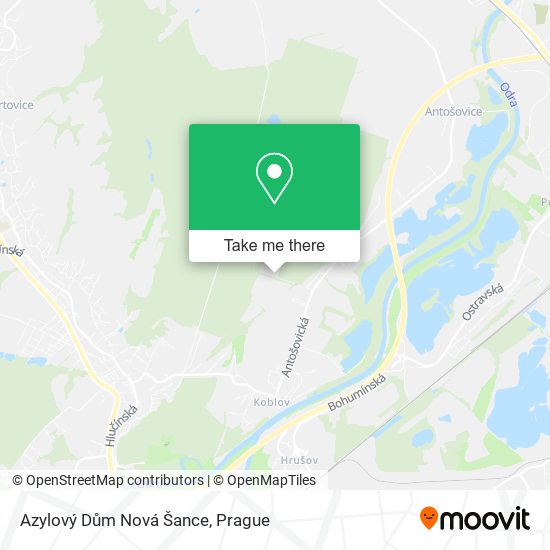 Azylový Dům Nová Šance map
