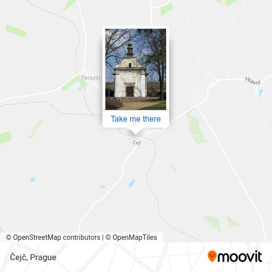 Карта Čejč