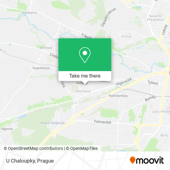 Карта U Chaloupky