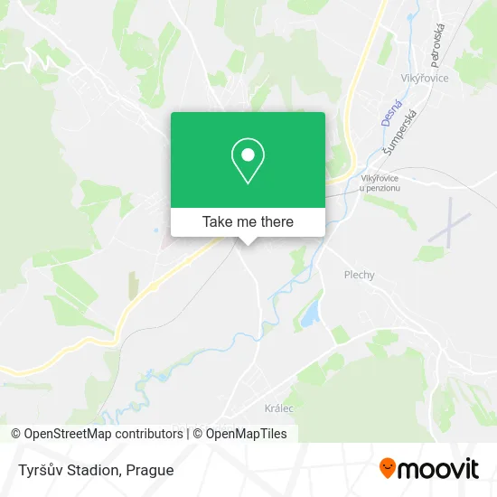 Карта Tyršův Stadion