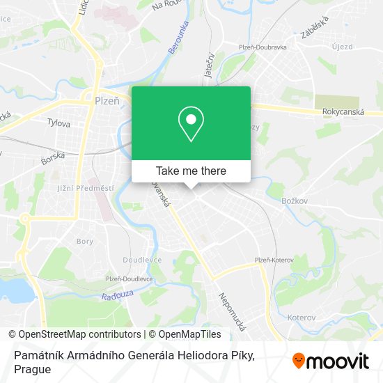 Památník Armádního Generála Heliodora Píky map
