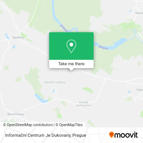 Карта Informační Centrum Je Dukovany
