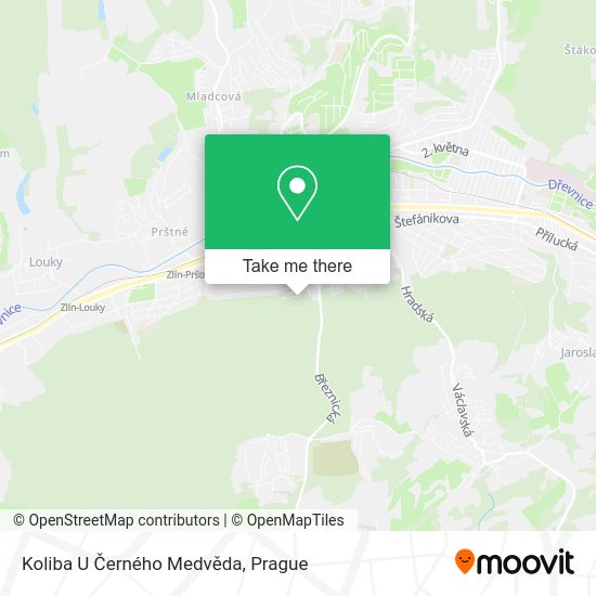 Koliba U Černého Medvěda map