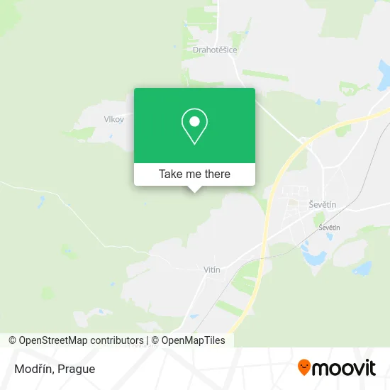 Карта Modřín