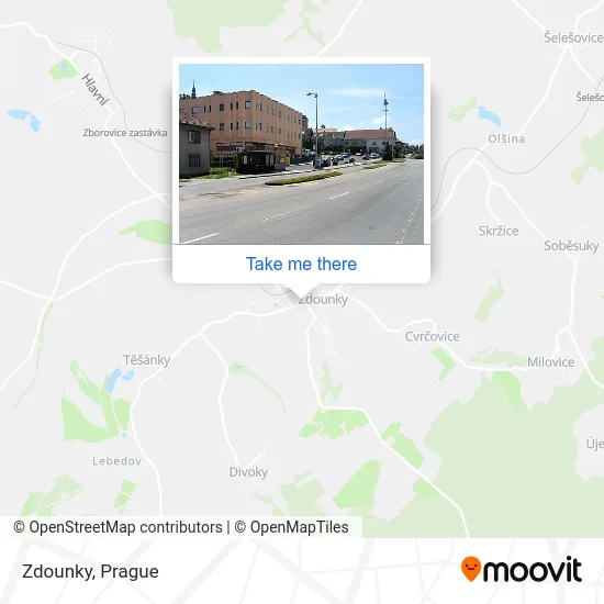 Карта Zdounky