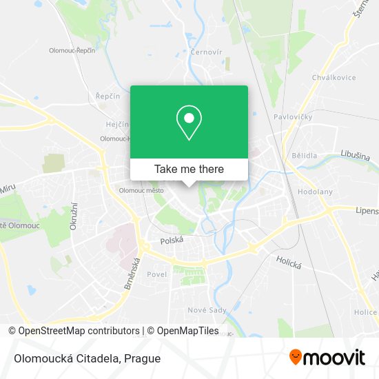 Olomoucká Citadela map