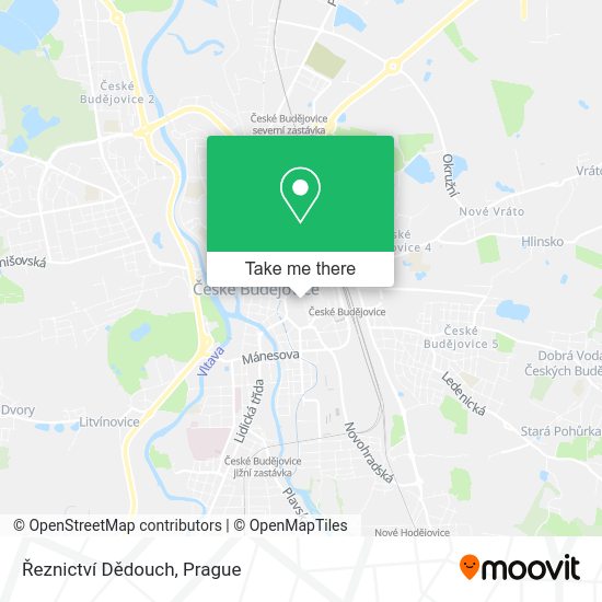 Řeznictví Dědouch map