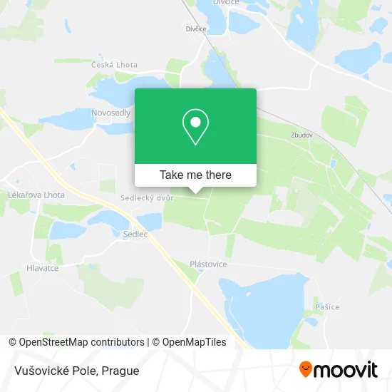Карта Vušovické Pole