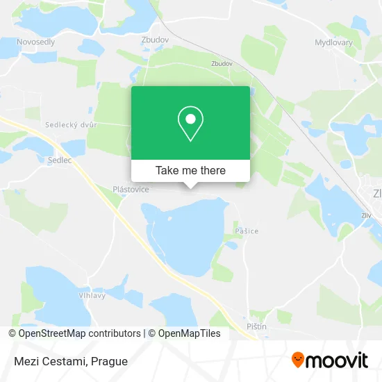 Карта Mezi Cestami