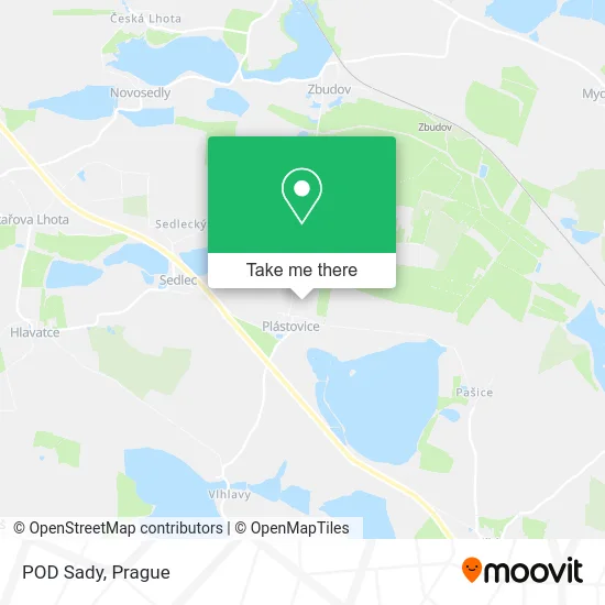 Карта POD Sady