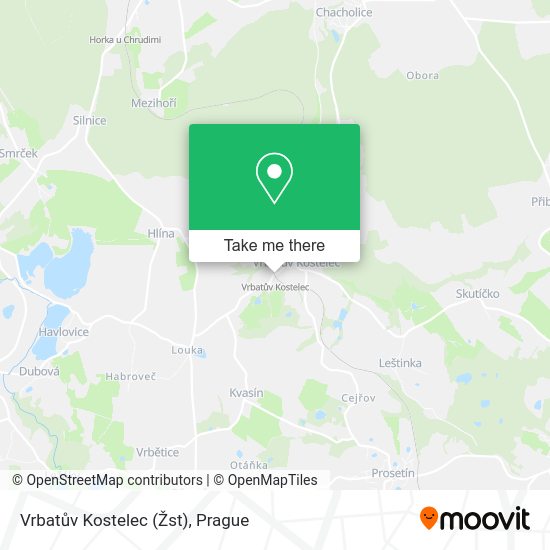 Vrbatův Kostelec (Žst) map