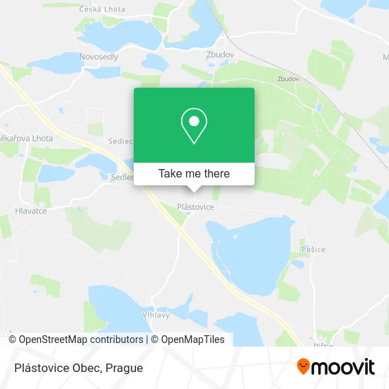 Карта Plástovice Obec