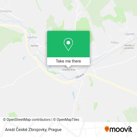 Areál České Zbrojovky map