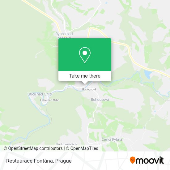 Карта Restaurace Fontána