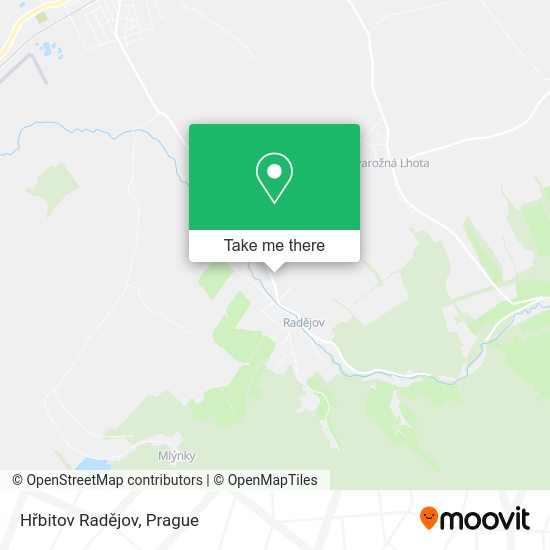 Hřbitov Radějov map