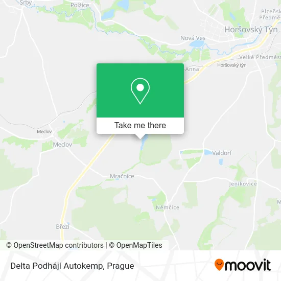 Карта Delta Podhájí Autokemp