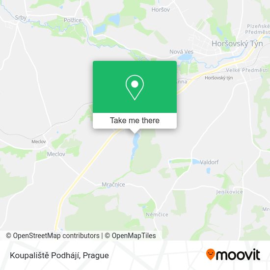 Koupaliště Podhájí map