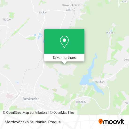 Mordovánská Studánka map