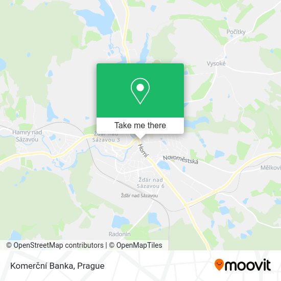Komerční Banka map