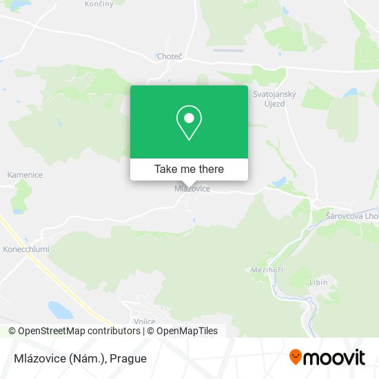 Mlázovice (Nám.) map